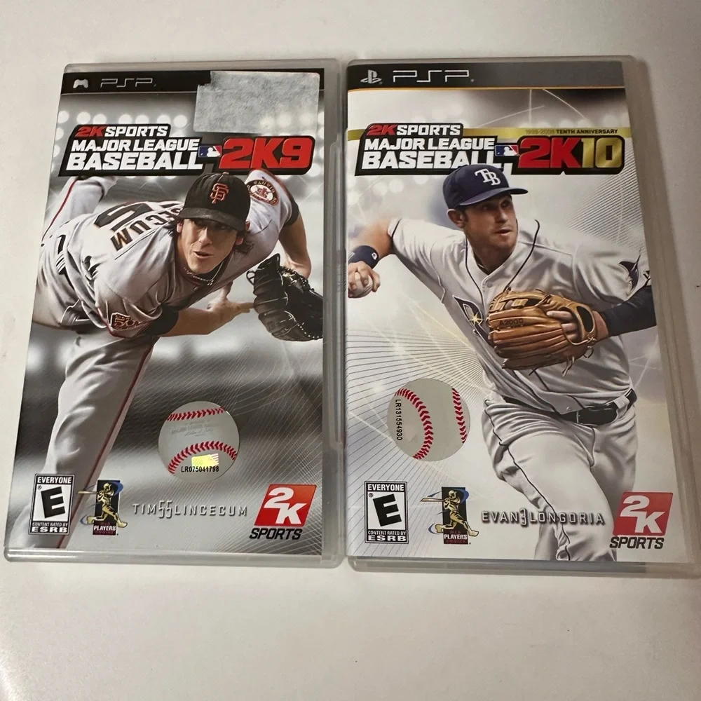 Lot Of 2: 2k Sports Major League Baseball 2K09‎ And 2K10 (Sony PSP) Tested